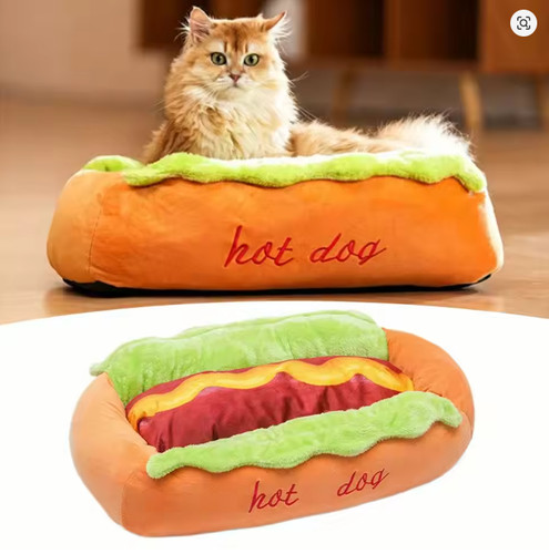 Hot dog pet - bed, soft